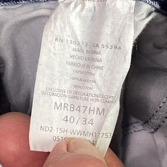 Wrangler Rock 47 Jeans Men 40X34 Blue Western Embroidery Bootcut Frayed Creased - Picture 10 of 10